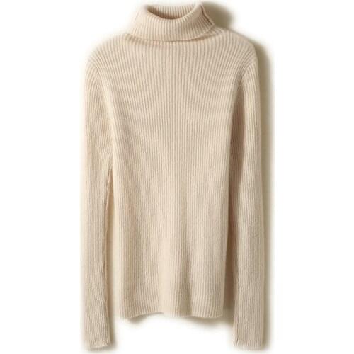 2021 woman winter 100% Cashmere sweaters knitted Pullovers jumper Warm Female O-neck blouse blue long sleeve clothing