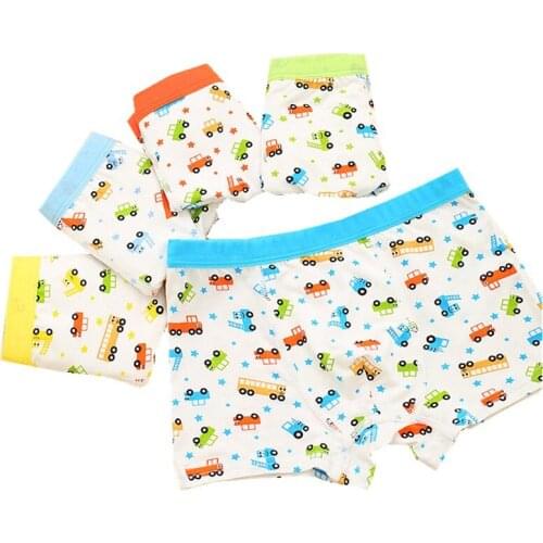10Pc Kids Cartoon Underwear Boys Cool Modal Boxer Childrens Panties Soft Underpants Baby Panites Suit 2-8 Years