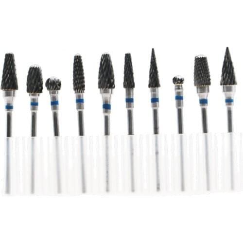 10 pcs/box Dental tungsten carbide burs Dental Lab Bur Drill 2.35 Tooth Drill Lab Materials Dentist Polishing Tools