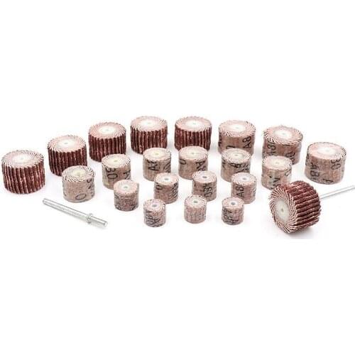 10pcs Dremel Accessories80-600 Grit Sanding Flap Disc Grinding Wheels Brush Sand Rotary Tool With 3mm Connecting Rod