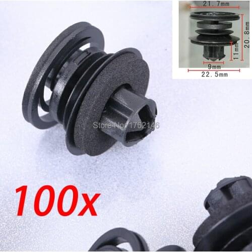 100x Interior Door Card and Trim Panel Mounting Clip / Fastener 3B0868243 6N3868561 For Bora Golf IV Lupo Polo