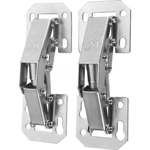 2Pcs Soft Close Kitchen Cupboard Cabinet Wardrobe 90degree Door Hinges & Screws