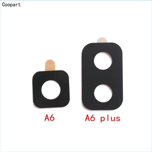2pcs/lot Coopart New Back Rear Camera lens glass replacement for samsung Galaxy A6 /A6 plus /A6 + (2018) top quality