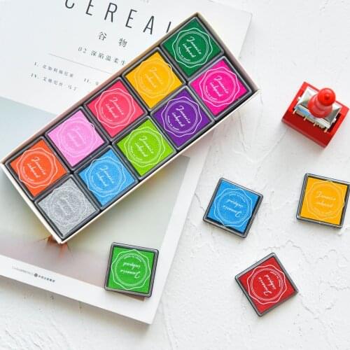 20Pcs Multi-Colored Giant Ink Pads Stamp Pads Inkpad Handmade Diy Craft for Diy Craft Pads Scrapbooking Finger Paint Ink Pad Set