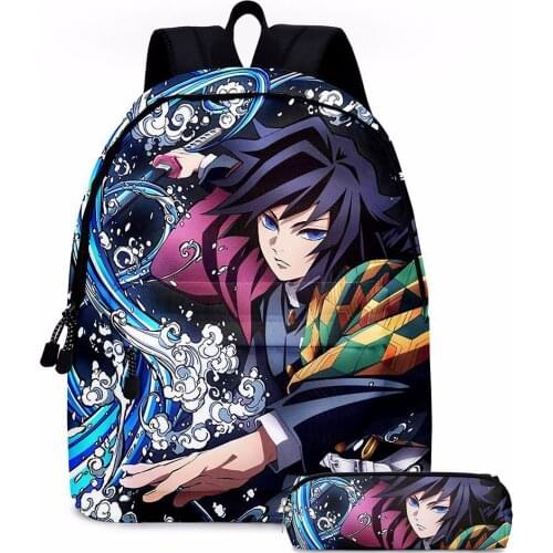3D backpack Demon Slayer student schoolbag Cartoon backpack