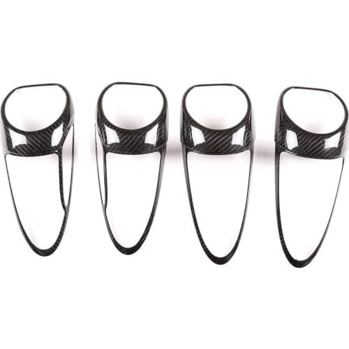 For 718 2016-2021 car accessories real carbon fiber dashboard air conditioning outlet cover fairing 4 pieces