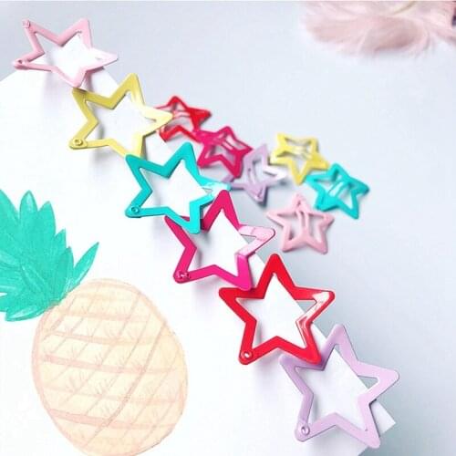 40PCS Lovely Girls Hairpins Star Hollow Cute Hair Barrette Clips Hairclips Hair Pins