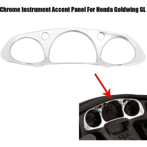 Motorcycle ABS Chrome Instrument Panel Bezel Accent Trim For Honda Goldwing GL 1800 01-05