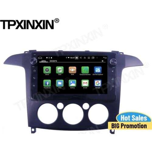 Carplay Car Radio 2 Din Stereo Screen Control Receiver Recorder Android For Ford S-Max 2006 2007 2008 GPS Player Audio Head Unit