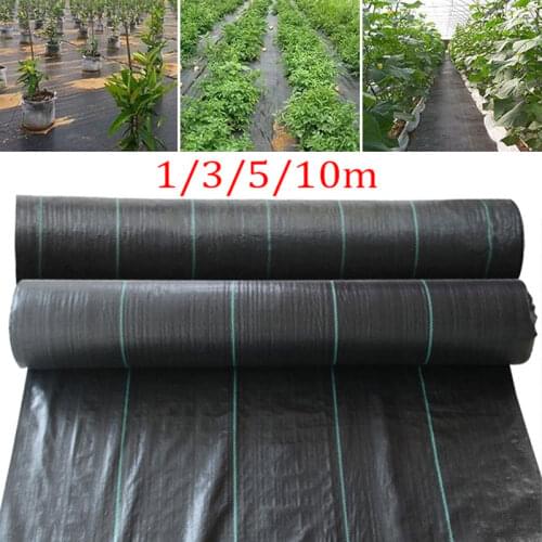 Weed Barrier Woven Grass Cloth Outdoor Gardening Black Agricultural Plastic Mulch Thicker Orchard Garden Weeds Control Fabric