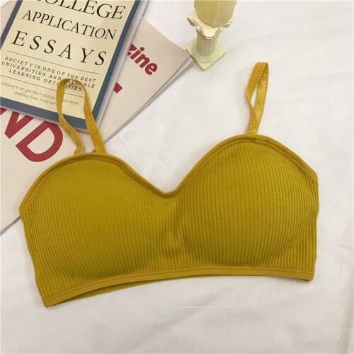 Seamless Push Up Bras Female Korean Version Teenage Girl Wild Bra For Women Elasticity Soft Tube Top Underwear