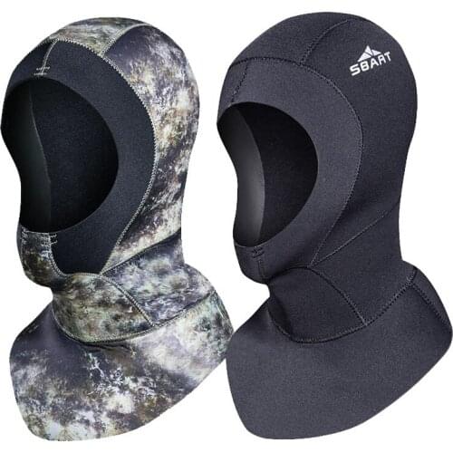 Diving Hood Hat Shoulder Snorkeling Nylon Equipment Cap Wetsuit Flexible Rubber Winter Swim Warm Sailing Water Sport