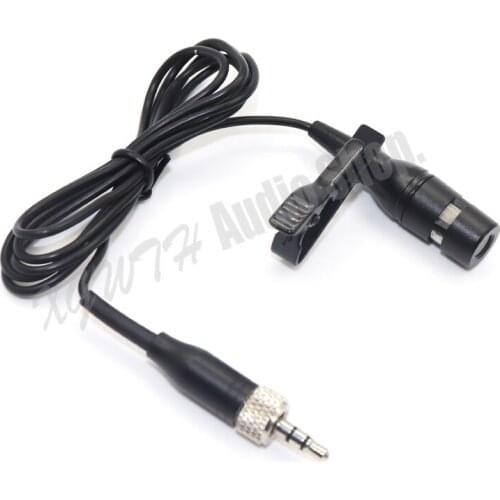 Hot Sale Hypercardioid Tie Clip Lavalier Lapel Microphone for Sennheiser Wireless Mic System 3.5mm Jack Stereo Screw Lock