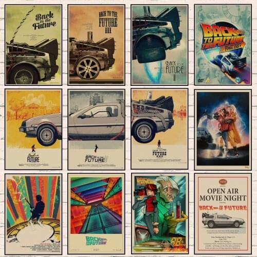 Classic Movie Back To The Future Vintage Posters For Home/Bar/Living Decor kraft Paper high quality poster wall sticker