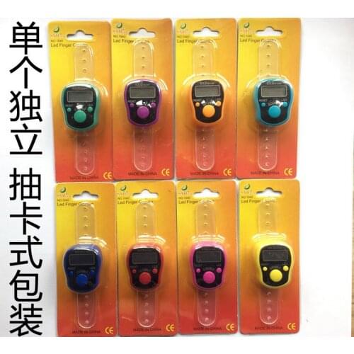 By dhl FEDEX 200pcs Click Counter Stitch Marker and Row Counter LCD Electronic Digit Tally Counter