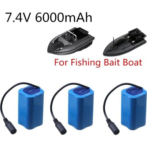 Limskey 1/2/3/4/5PCS T188 T888 2011-5 Remote Control RC Fish Finder Fishing Bait Boat Spare Parts 7.4V 6000mah battery