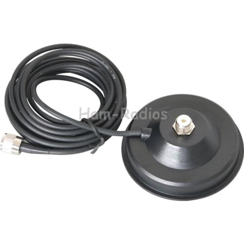 Mobile Car Antenna Big Magnetic Roof Mount 12cm Base 5m Coaxial Cable UHF Male Connector Walkie Talkie Accessories MM-5MS-3