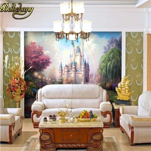 Beibehang Custom 3d mural wallpaper of wall papaer Continental wall background fantasy castle 3d photo wallpaper for living room