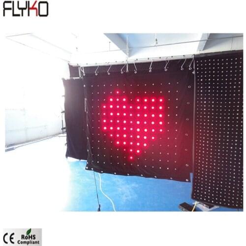 P8cm nightclub wedding dj led backdrop high 1080mm (1,08m) and width is 1140mm (1,14m)