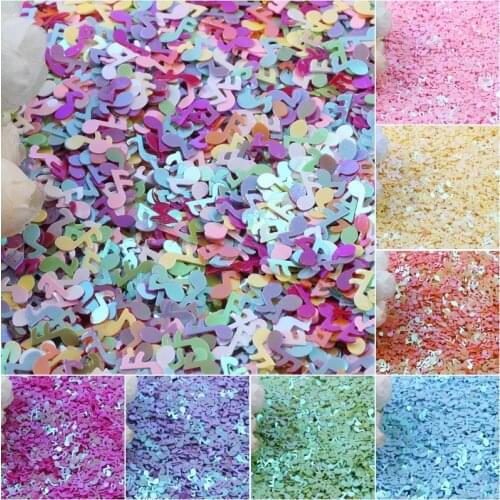 Sequin 4*9mm Musical Note Shape PVC Loose Sequins Paillettes Nail Art Wedding Confetti DIYSewing Garment Accessories 20g
