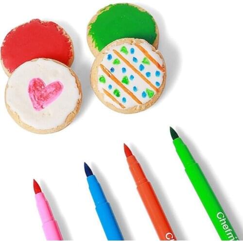 10 Color Edible Ink Markers Fine Tip Epoxy Resin Coloring Drawing Pen Craft Tool T84A