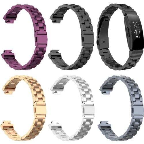 For Fitbit Inspire / Inspire HR / ace2 Bands Stainless Steel Metal Replacement Strap Bracelet Wrist Band Women Man 4.23