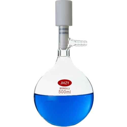 Tubular Solvent Storage Bottle Cylindrical Spherical Liquid Storage Bottle Schlenk Tube Solvent Bottle 50/100/250/500/1000/2000m