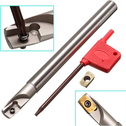 High Quality New Arrival 300RC10-10x120-1T Indexable End Mill Holder + APMT1135PDER Insert +T8 Wrench Alloy Steel