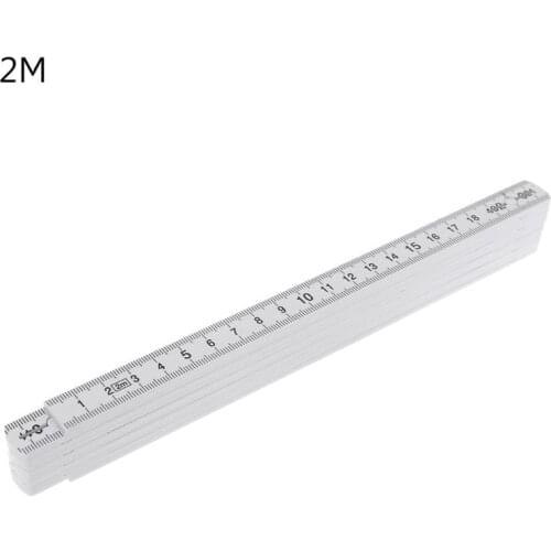 1M 2M 10-parts Folding Carpenters Ruler Lightweight Compact Measuring Stick Slide Fold Up for Woodworking