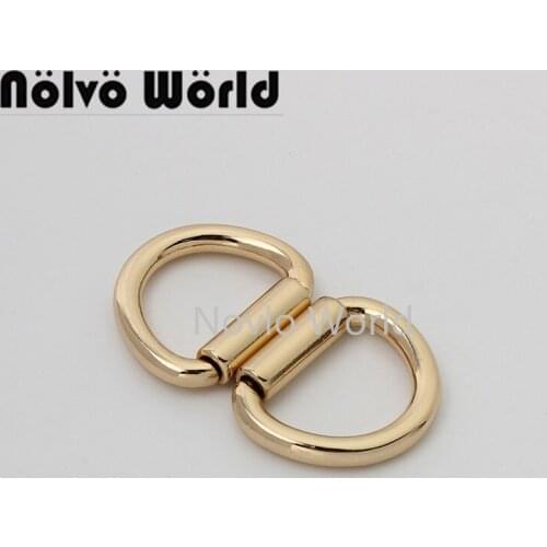 10-50 pieces 29*24mm 20mm 3/4'' inner thicken die-casting closed durable d ring for purse D buckle bag accessories