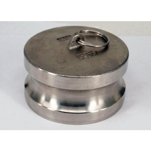 2-1/2" 304 Stainless Steel Type DP Camlock Fitting Cam and Groove Adapter Dust Plug Stop Flow