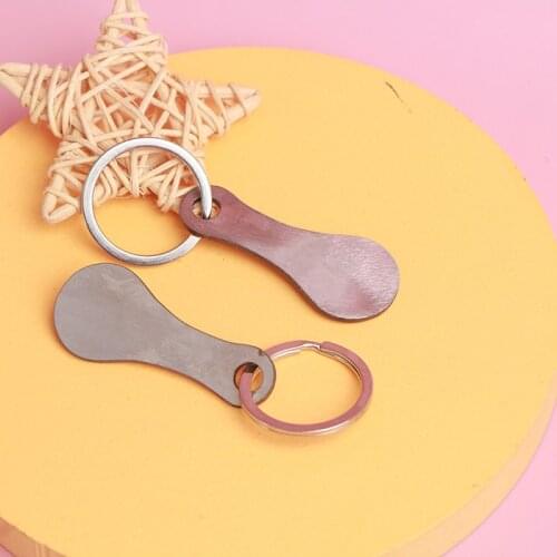 2pcs Metal Aluminum Alloy Key Ring Shopping Trolley Tokens Key Chains Accessories Decorative Key Hook Keyrings