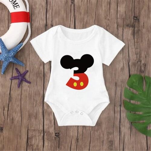 2021 Baby Rompers Infantil Jumpsuit Boy&Girls Clothes Summer High Quality Mickey 01234 Newborn Ropa Bebe Clothing Costume