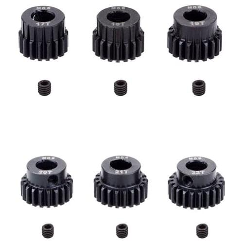 3PCS M0.6 5mm Metal Pinion Motor Gear Set for 1/8 RC Car Brushless Motor