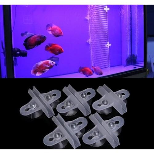 5pcs Aquarium Fish Tank Divider Suction Cup Divider Plastic Sheet Holder Set New D08 20 Dropshipping