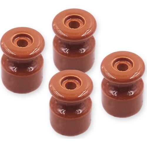 4pcs High Quality Wall Wiring Ceramic Insulators Wire Terminals High Frequency Electric Porcelain Insulator with Screws