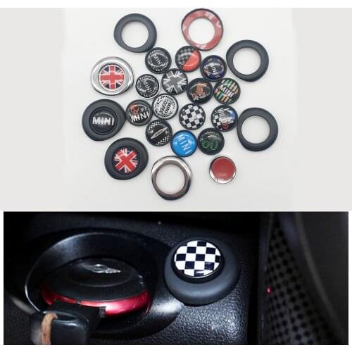 For MINI Cooper Countryman R60 Accessories R55 R56 R57 R58 R59 R60 R61 Car Styling Engine Start Stop Push Button Stickers Cover