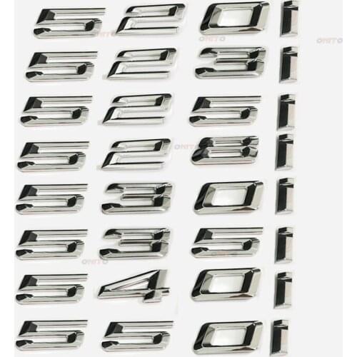 Car Accessories Trunk Lid Rear Emblems Badge Black Letters 530I 535I 540I 550I Logo For 5 Series X1 X3 X5 M5 F13 F12 F25 F16