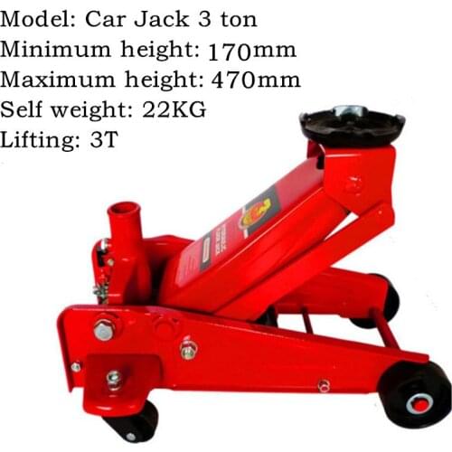Car Jack 3 ton horizontal jack Hydraulic jack car jack Auto repair jack