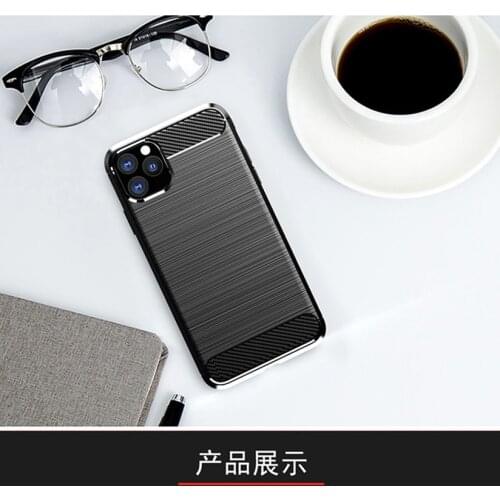 For Apple iPhone 11 Pro Carbon Fiber Case Silicone Soft TPU Texture Cover for Apple iPhone 11 Pro 5.8" A2215 Cover Case
