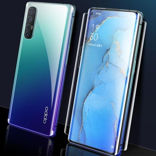 Full Edges Cover Hydrogel Film on the Screen Protector For Oppo Reno 3 4 5 Realme GT Protective Gel Film For Find X2 X3 Pro
