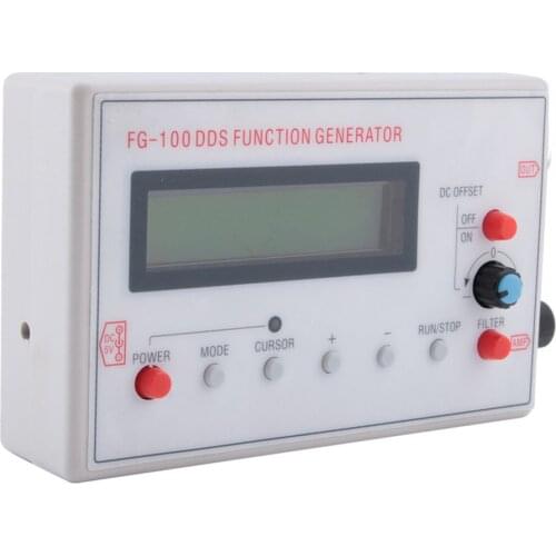 1HZ-500KHZ DDS Functional Signal Generator Sine Triangle Square Waveform Frequency Meter Signal Source Module Frequency Counter