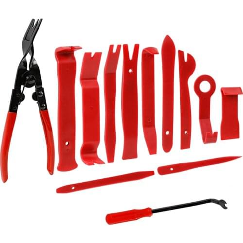 13pcs Pry Disassembly Tool Interior Door Clip Panel Trim Dashboard Removal Tool Auto Car Opening Repair Tool Hand Tool Kit
