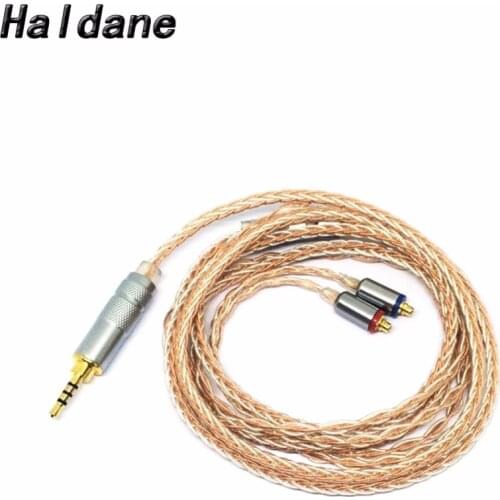 Free Shipping Haldane DIY MMCX 2.5mm 1.2m Earphone Balanced Upgrade Cable For XBA-Z5/A3/A2/300AP Se535 SE846 SE315 SE215 UE900
