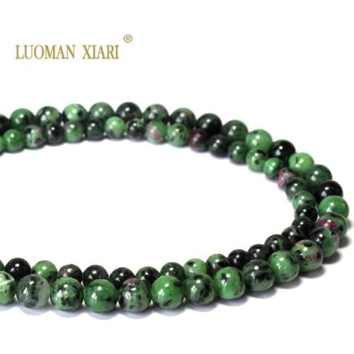 Wholesale AAA+ Natural Epidote Stone Beads Round Natural Stone Beads For Jewelry Making DIY Bracelet Necklace 4/8mm Strand 15