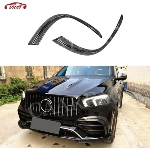 Dry Carbon Fiber Front anards Splitters Rear Bumper Fins for Mercedes Benz GLE Class W167 GLE53 AMG SUV 2020 UP