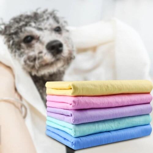 Pet Towels Quick Drying Water Absorption Solid Color Soft Puppy Cat Towel Pet Supplies Pet Health Care Hygiene