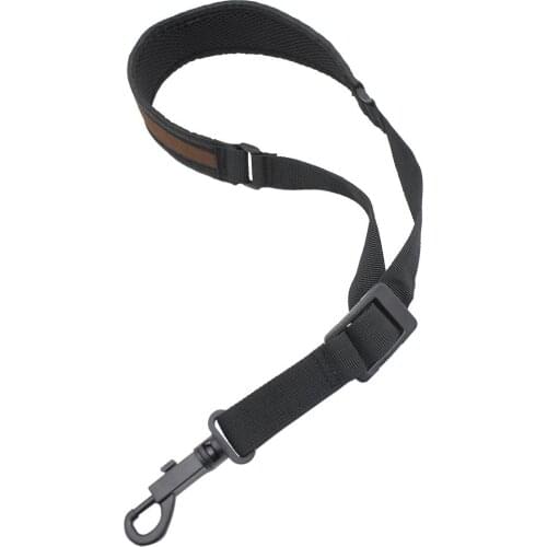 Adjustable Alto Tenor Saxophone Sax Single Shoulder Neck Strap with Snap Hook Woodwind Instrument Parts Accessories
