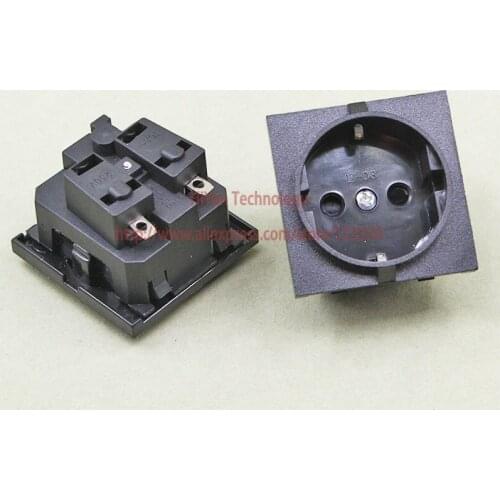 5Pieces/lot E-08 Germany European AC Power Socket 16A 250V Korea Wiring Receptacle Power Outlet Schuko