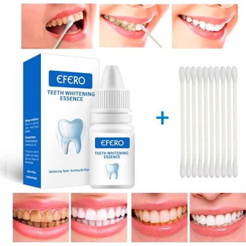 EFERO Teeth Whitening Essence Powder Clean Oral Hygiene Whiten Teeth Remove Plaque Stains Fresh Breath Oral Hygiene Dental Tools